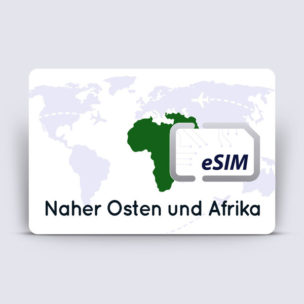 NAHER OSTEN UND AFRIKA eSIM-Plan